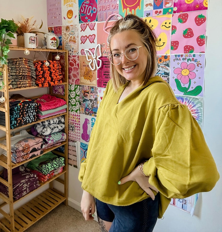 french cropped hoodie // READY TO SHIP