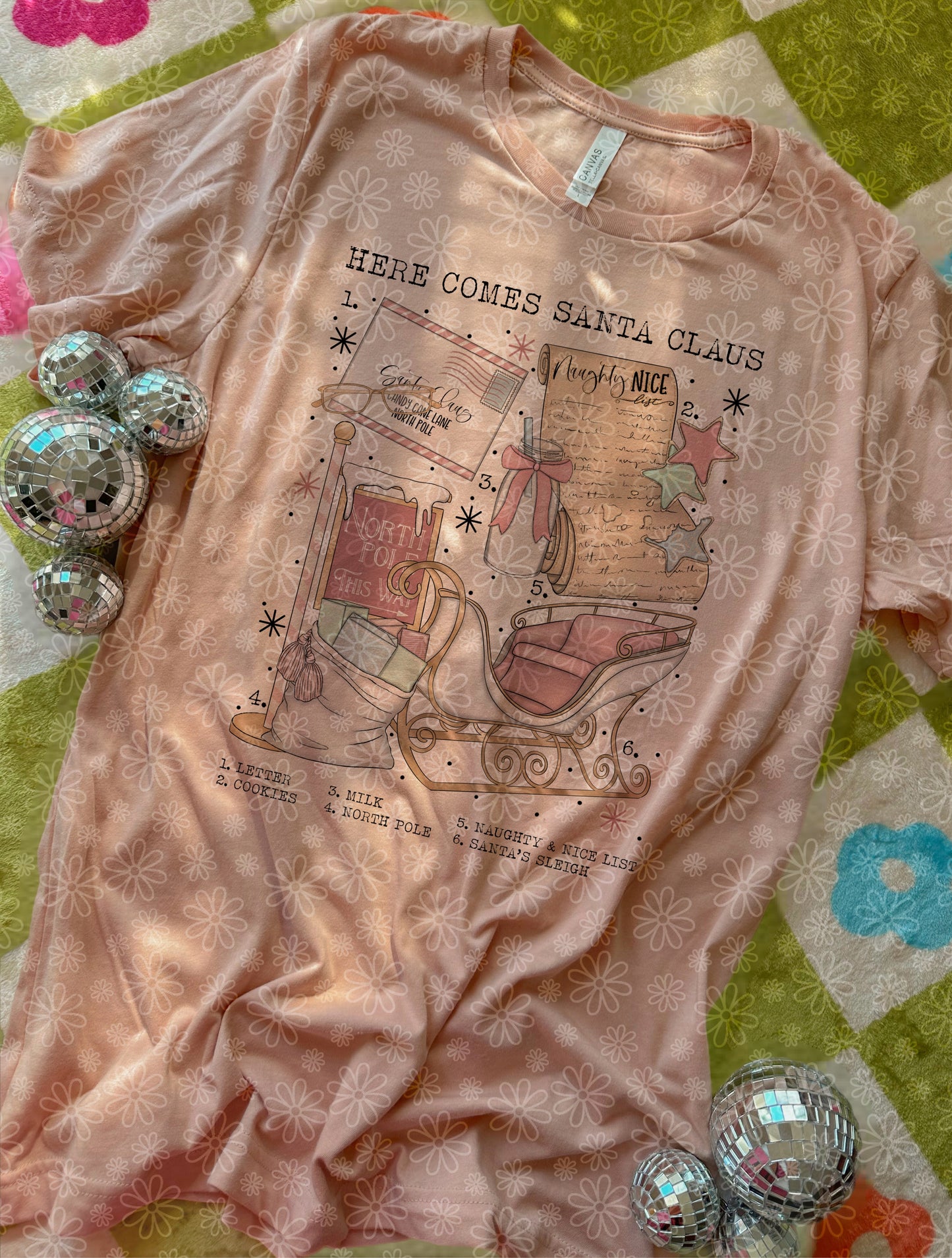 christmas charts (ALL IN ONE LISTING) ADULT tee // PRE-ORDER