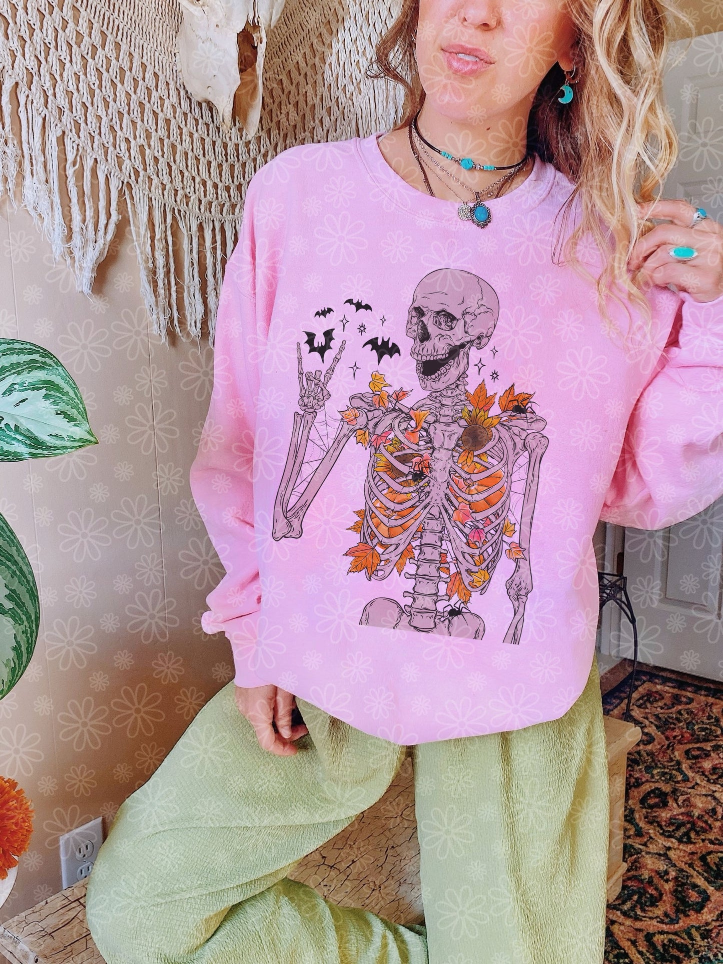 autumn skeleton crewneck // PRE-ORDER