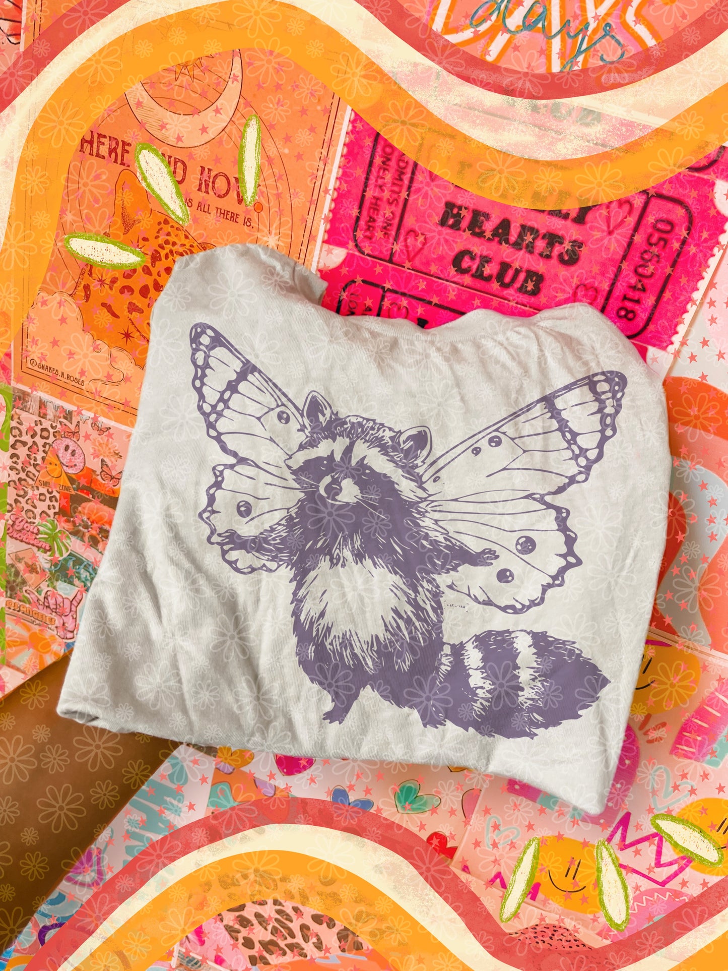 raccoon butterfly KIDS tee // PRE-ORDER