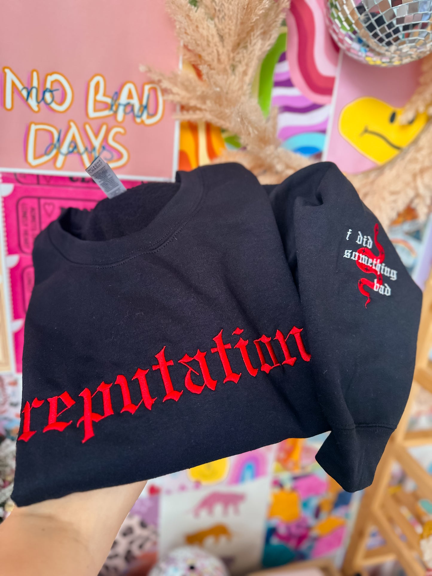 i did something bad embroidered crewneck // PRE-ORDER