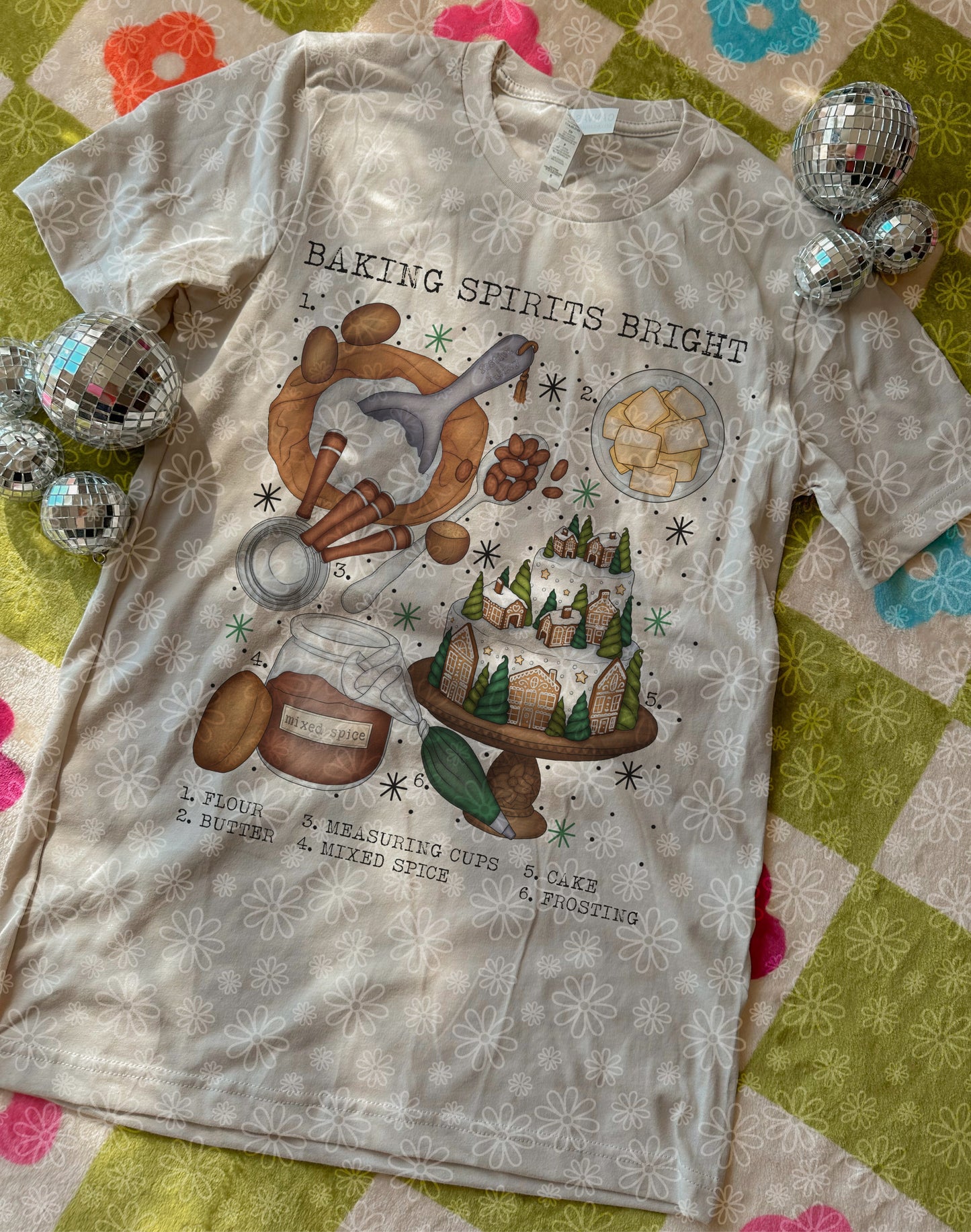 christmas charts (ALL IN ONE LISTING) ADULT tee // PRE-ORDER