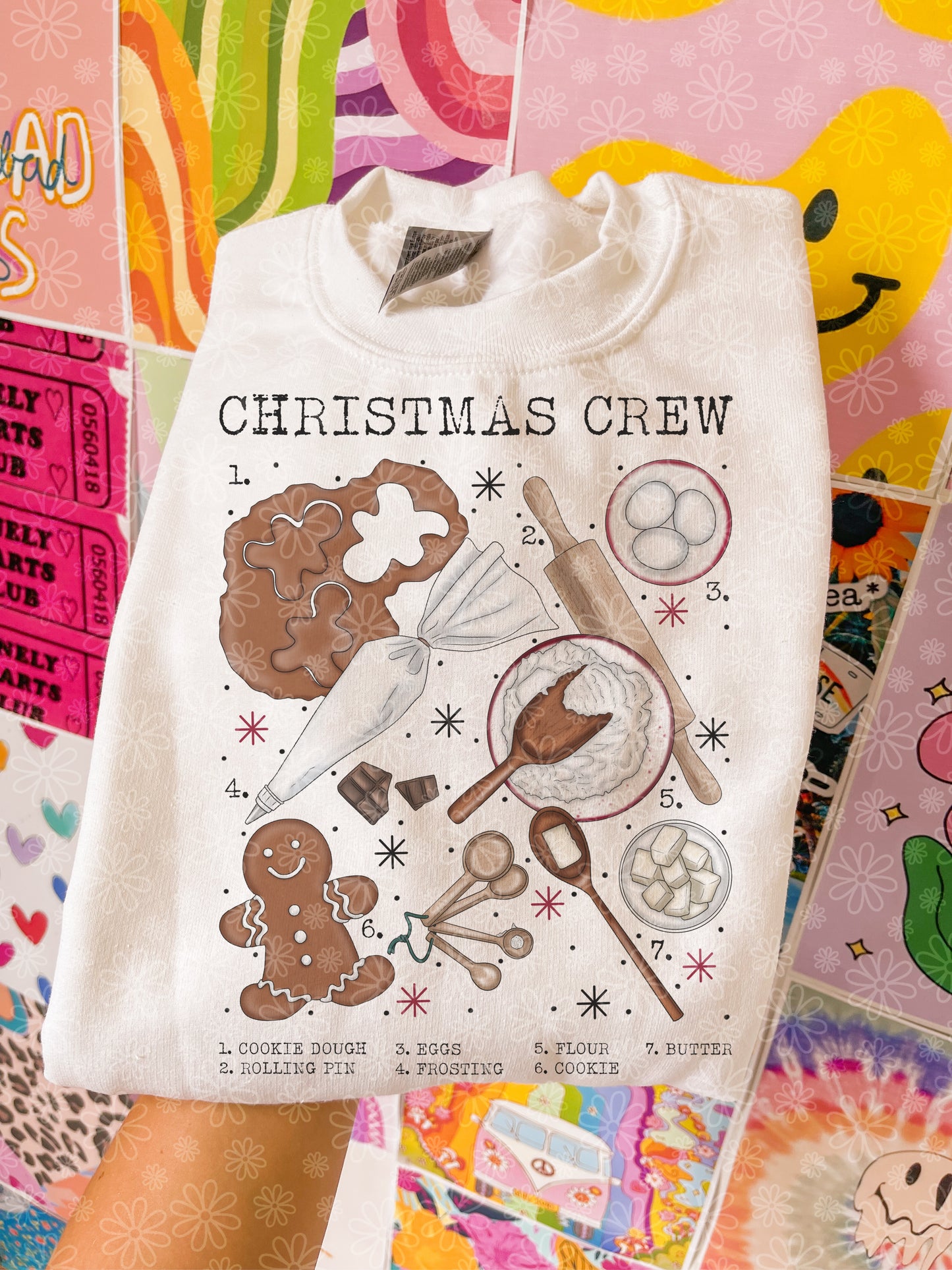 christmas charts (ALL IN ONE LISTING) crewneck // PRE-ORDER