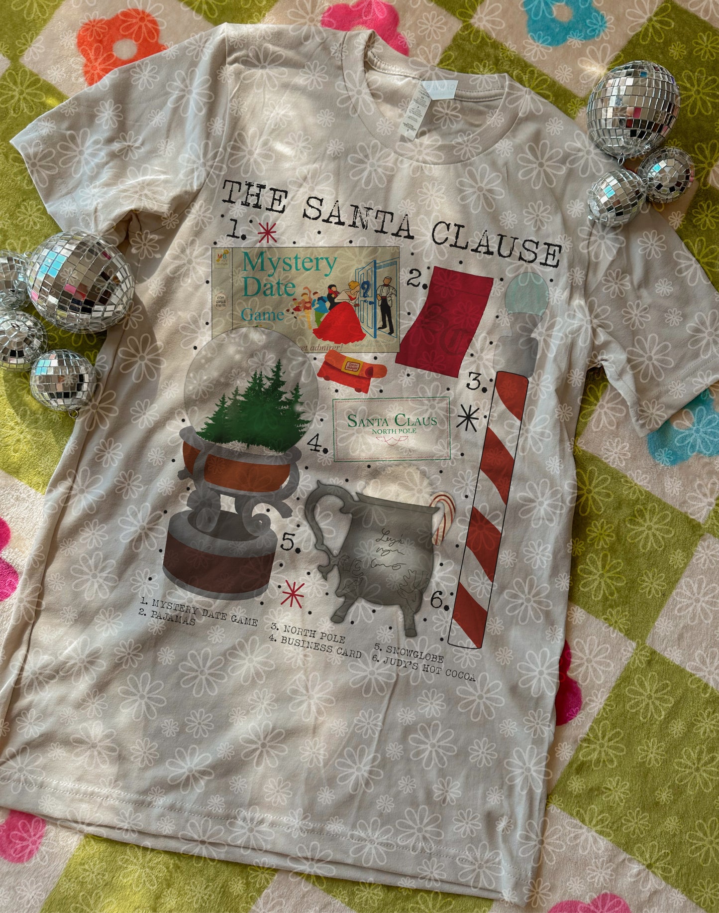 christmas charts (ALL IN ONE LISTING) ADULT tee // PRE-ORDER