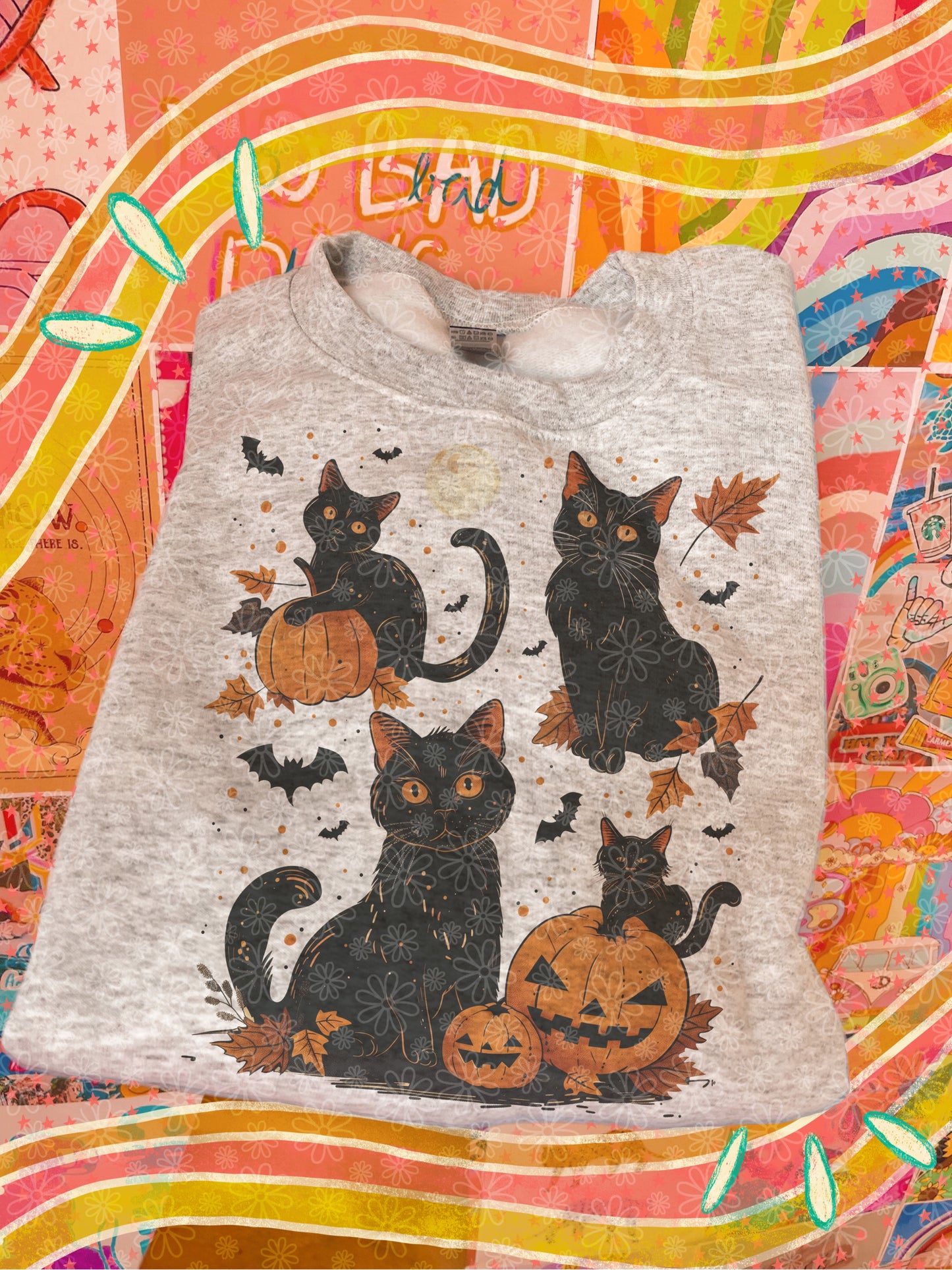 spooky kitties crewneck // PRE-ORDER