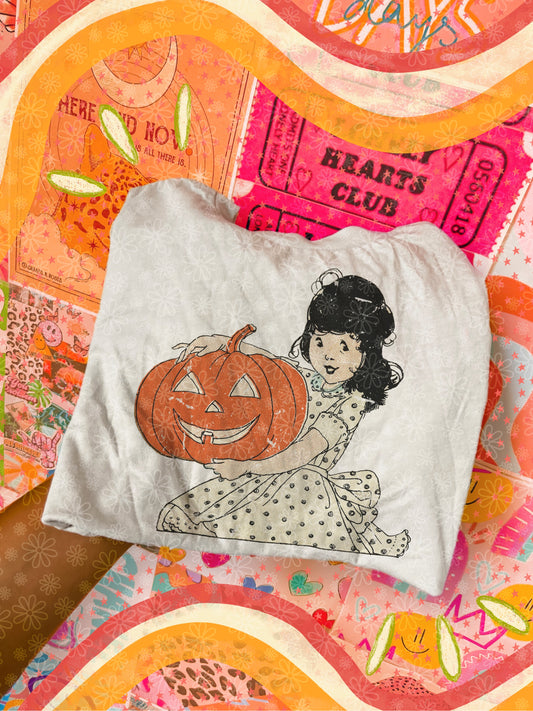 vintage halloween girl KIDS tee // PRE-ORDER