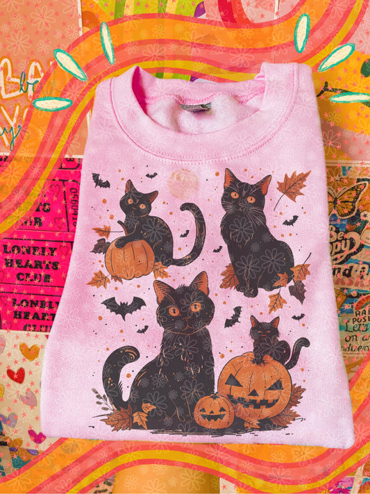 spooky kitties crewneck // PRE-ORDER