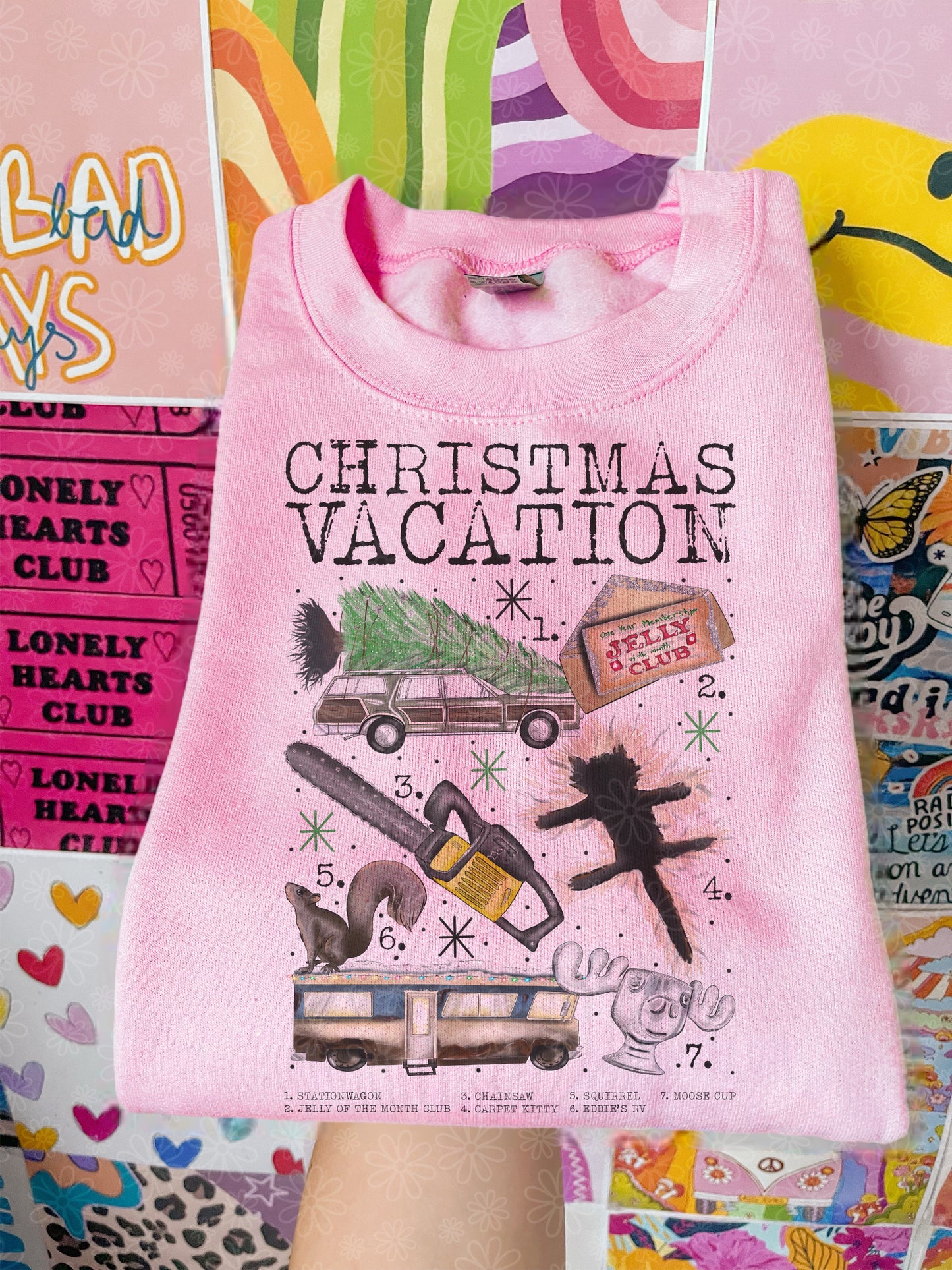 christmas charts (ALL IN ONE LISTING) crewneck // PRE-ORDER