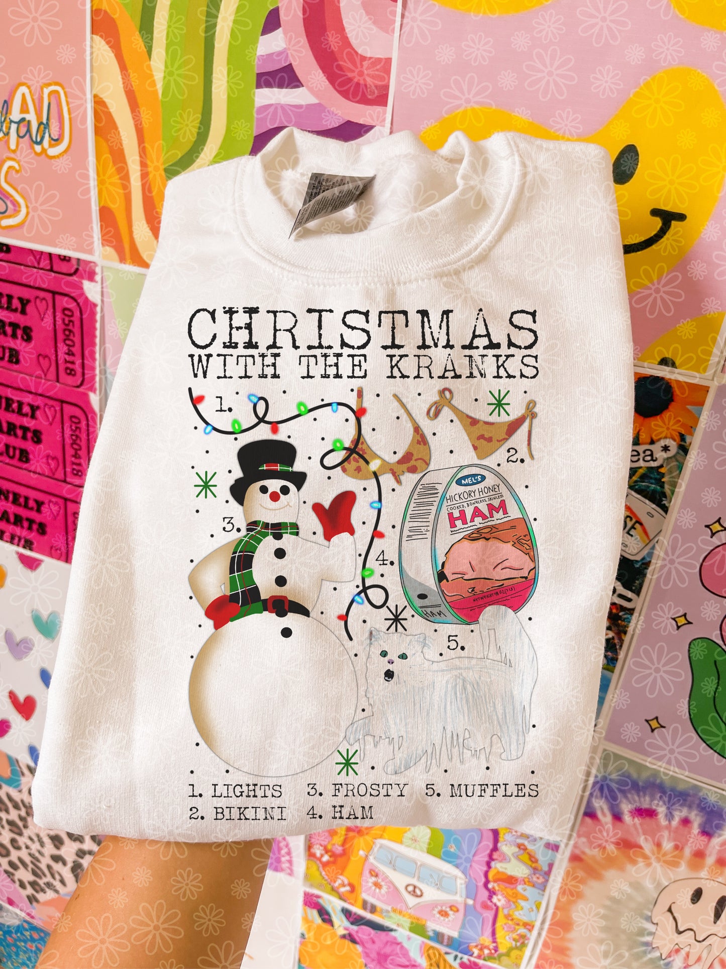 christmas charts (ALL IN ONE LISTING) crewneck // PRE-ORDER