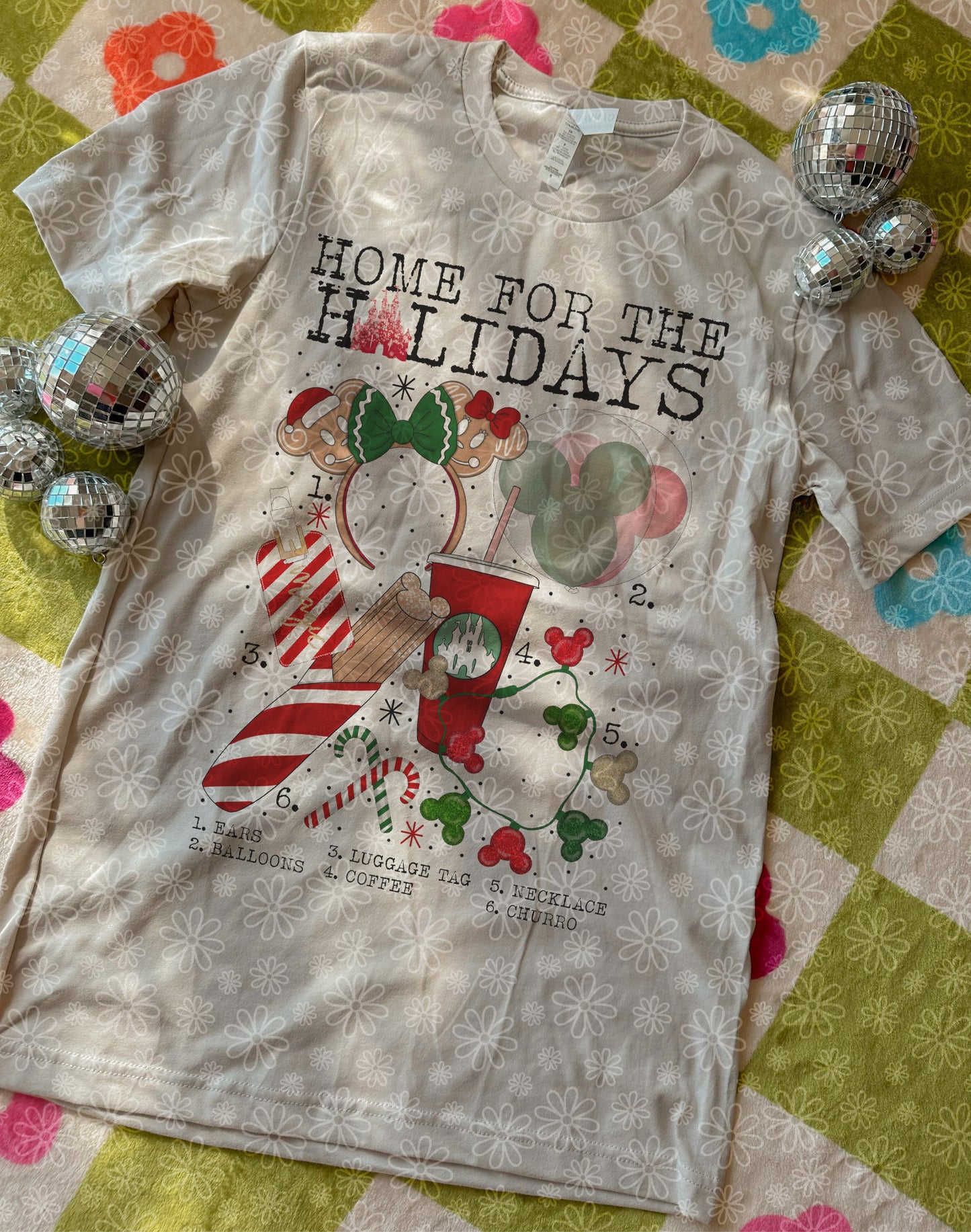 christmas charts (ALL IN ONE LISTING) ADULT tee // PRE-ORDER