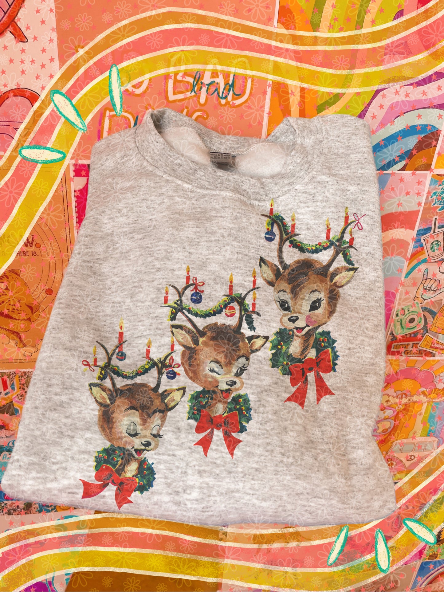 vintage reindeer crewneck // PRE-ORDER