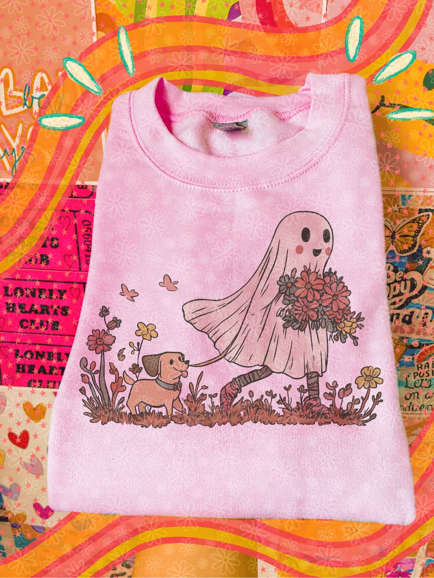 ghostie and dog crewneck // PRE-ORDER