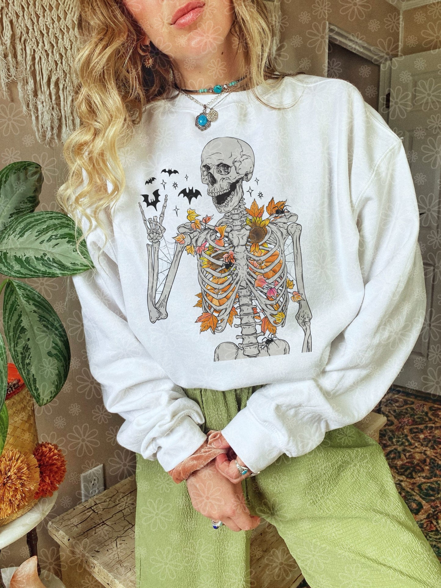 autumn skeleton crewneck // PRE-ORDER