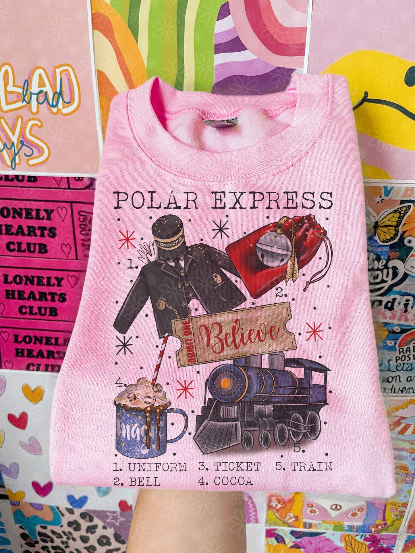 christmas charts (ALL IN ONE LISTING) crewneck // PRE-ORDER