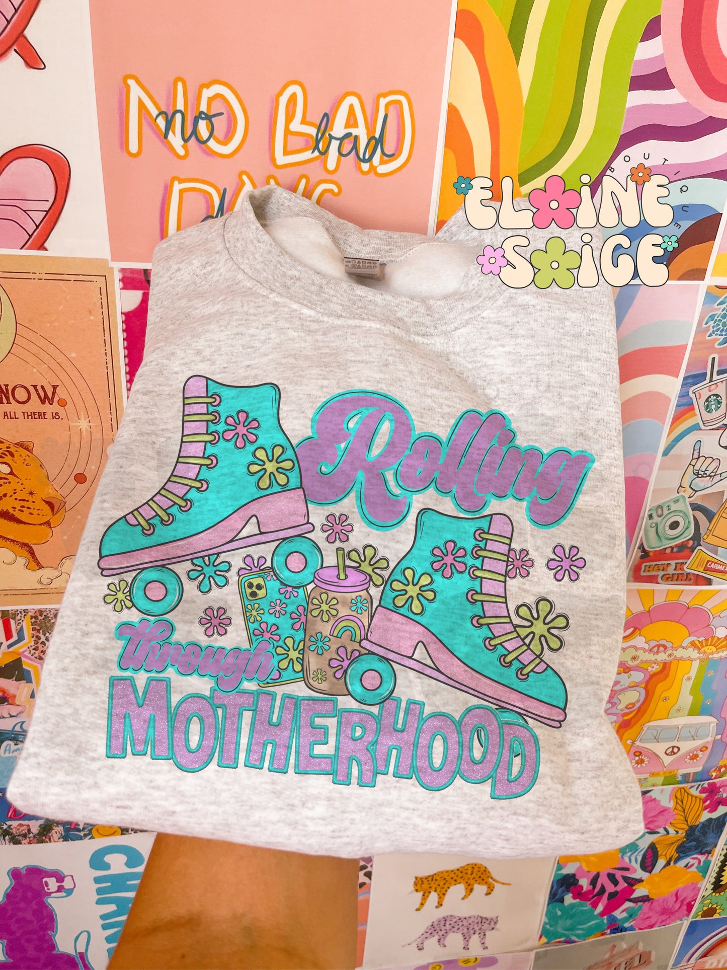 rolling through motherhood crewneck // PRE-ORDER