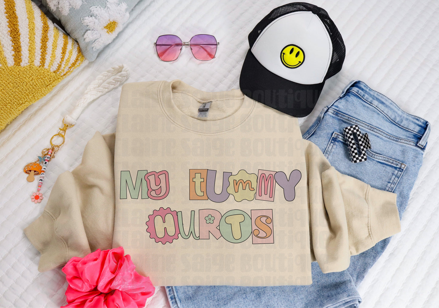 my tummy hurts crewneck // PRE-ORDER