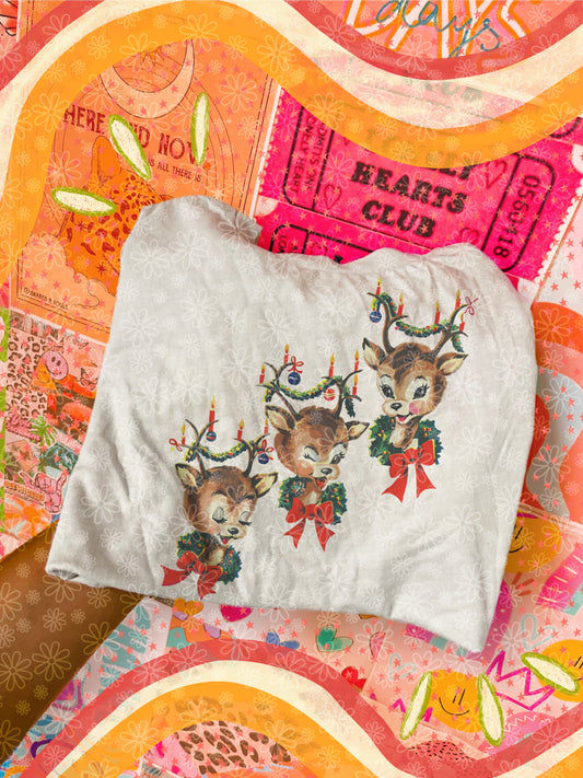 vintage reindeer KIDS tee // PRE-ORDER