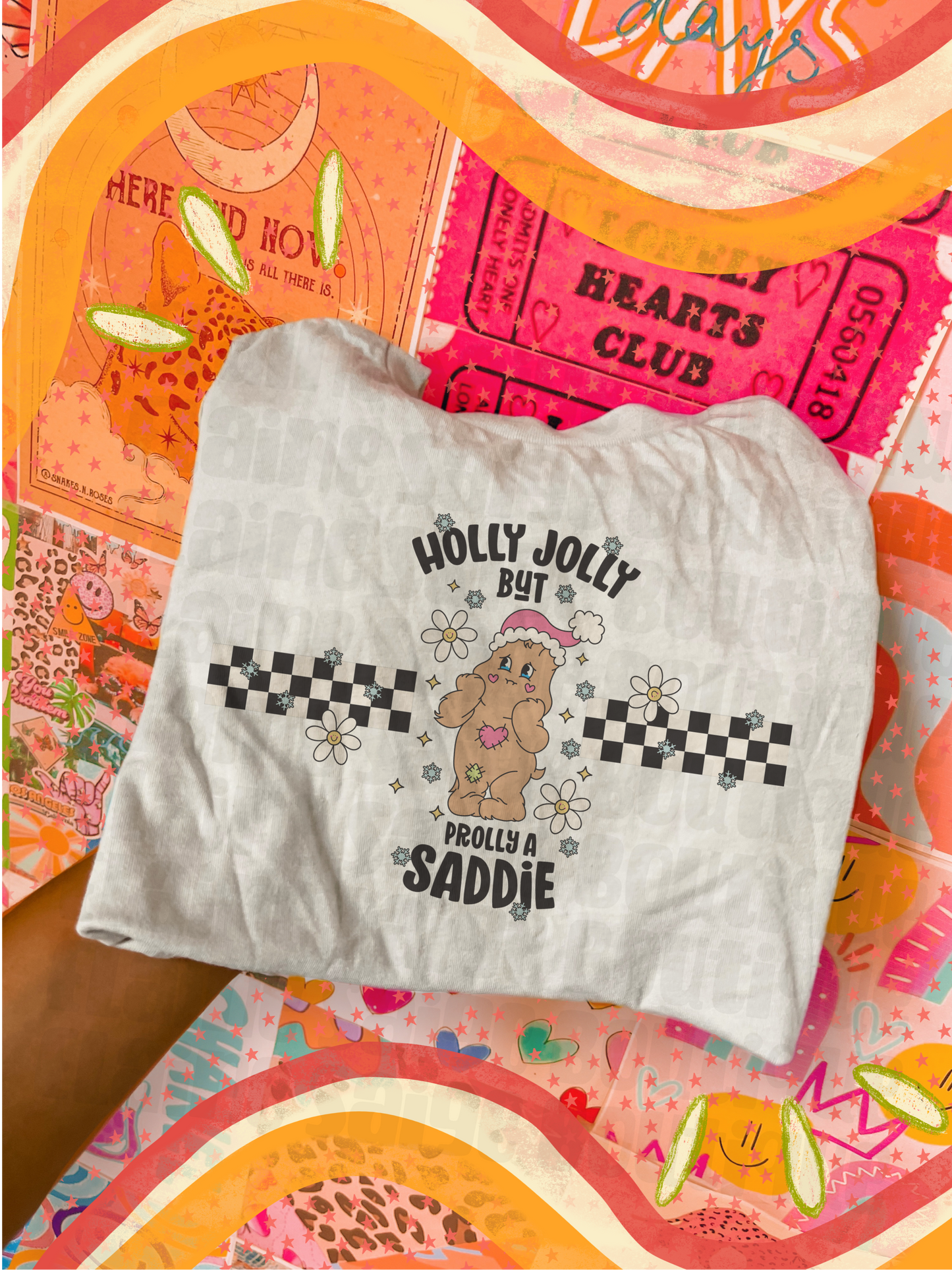 holly jolly but prolly a saddie KIDS tee // PRE-ORDER