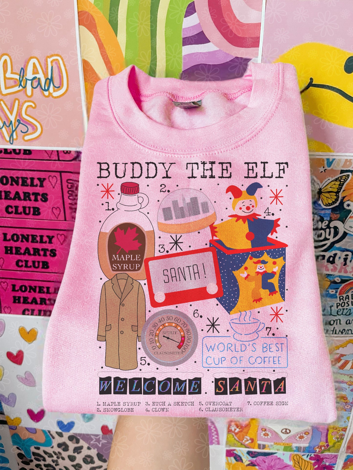 christmas charts (ALL IN ONE LISTING) crewneck // PRE-ORDER