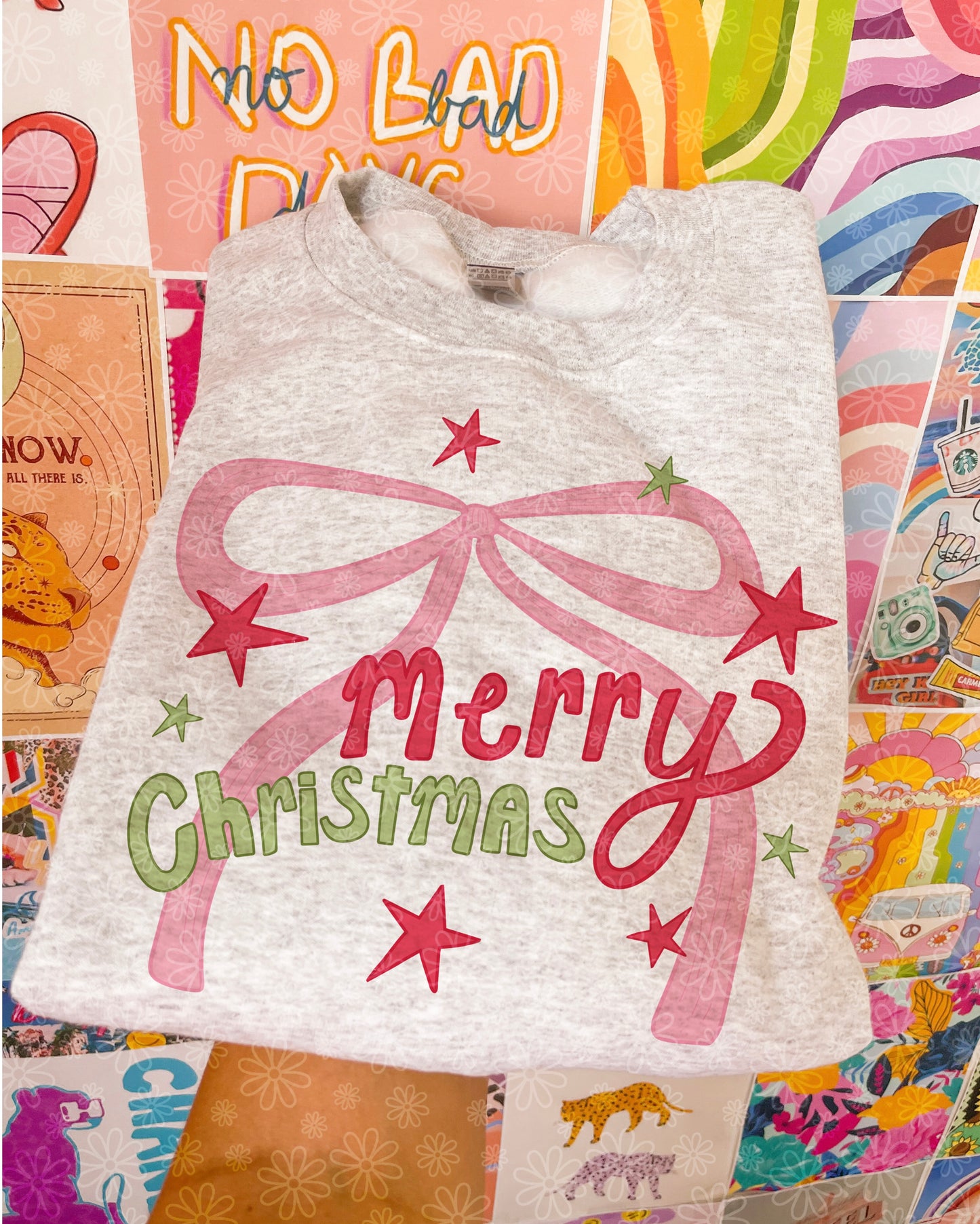 merry christmas bows crewneck // PRE-ORDER