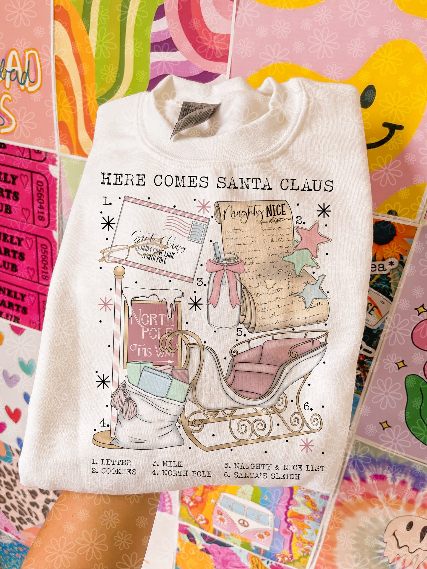 christmas charts (ALL IN ONE LISTING) crewneck // PRE-ORDER