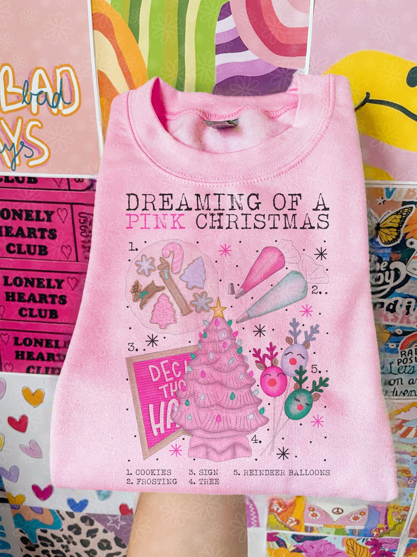 christmas charts (ALL IN ONE LISTING) crewneck // PRE-ORDER