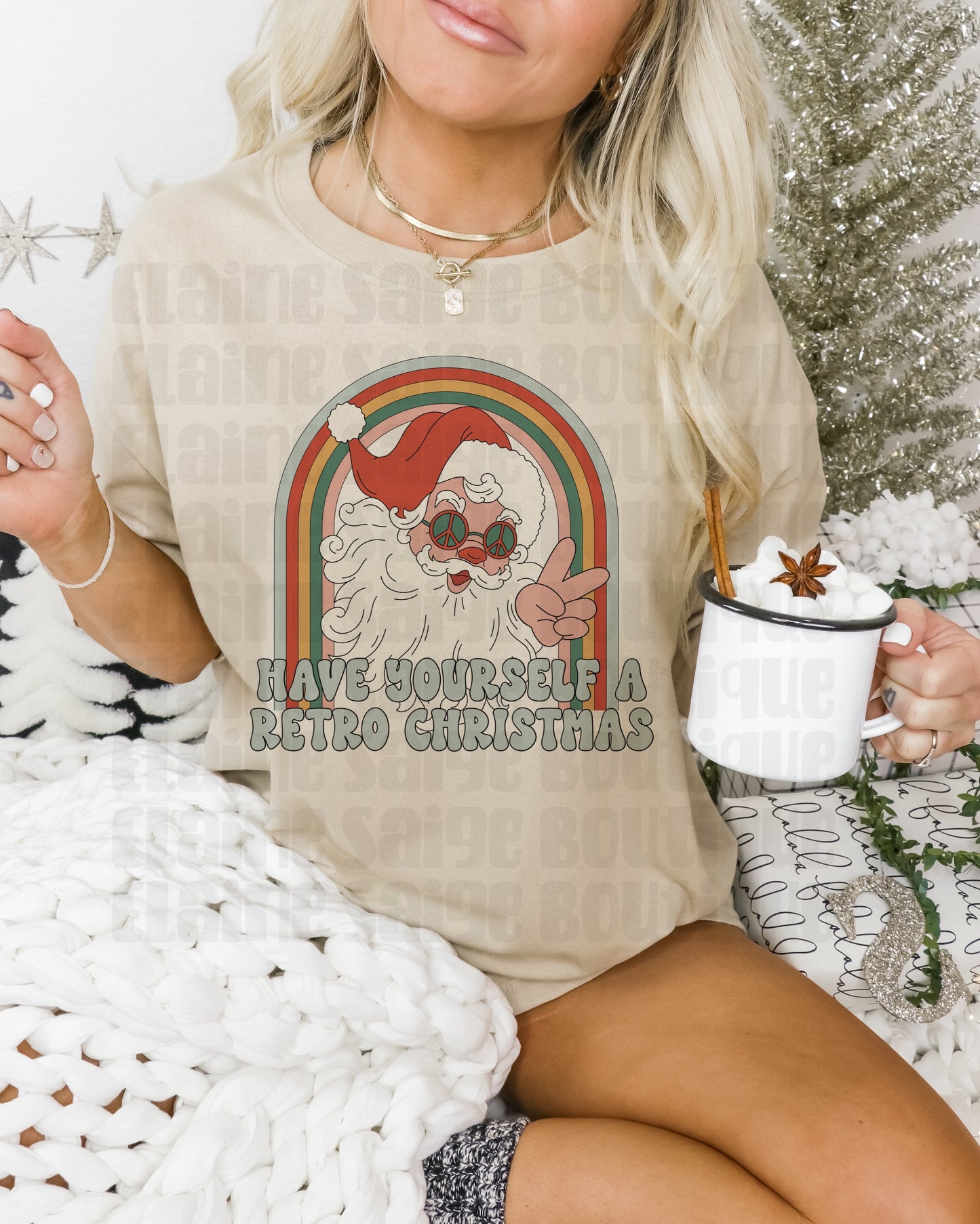 retro christmas ADULT tee // PRE-ORDER