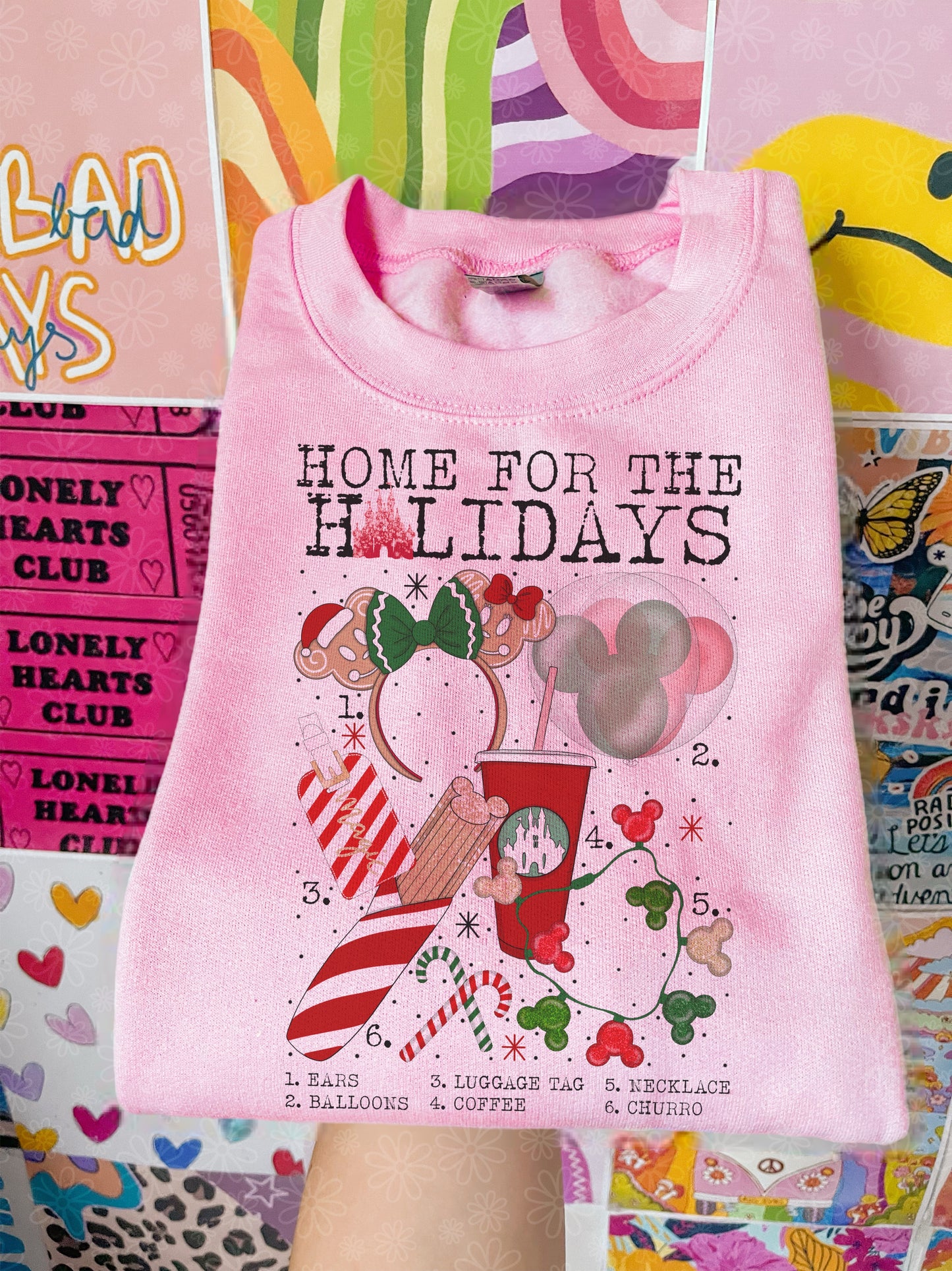 christmas charts (ALL IN ONE LISTING) crewneck // PRE-ORDER