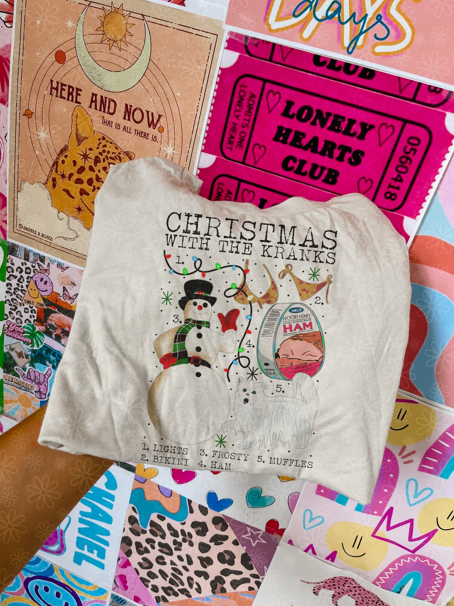 christmas charts (ALL IN ONE LISTING) KIDS tee // PRE-ORDE