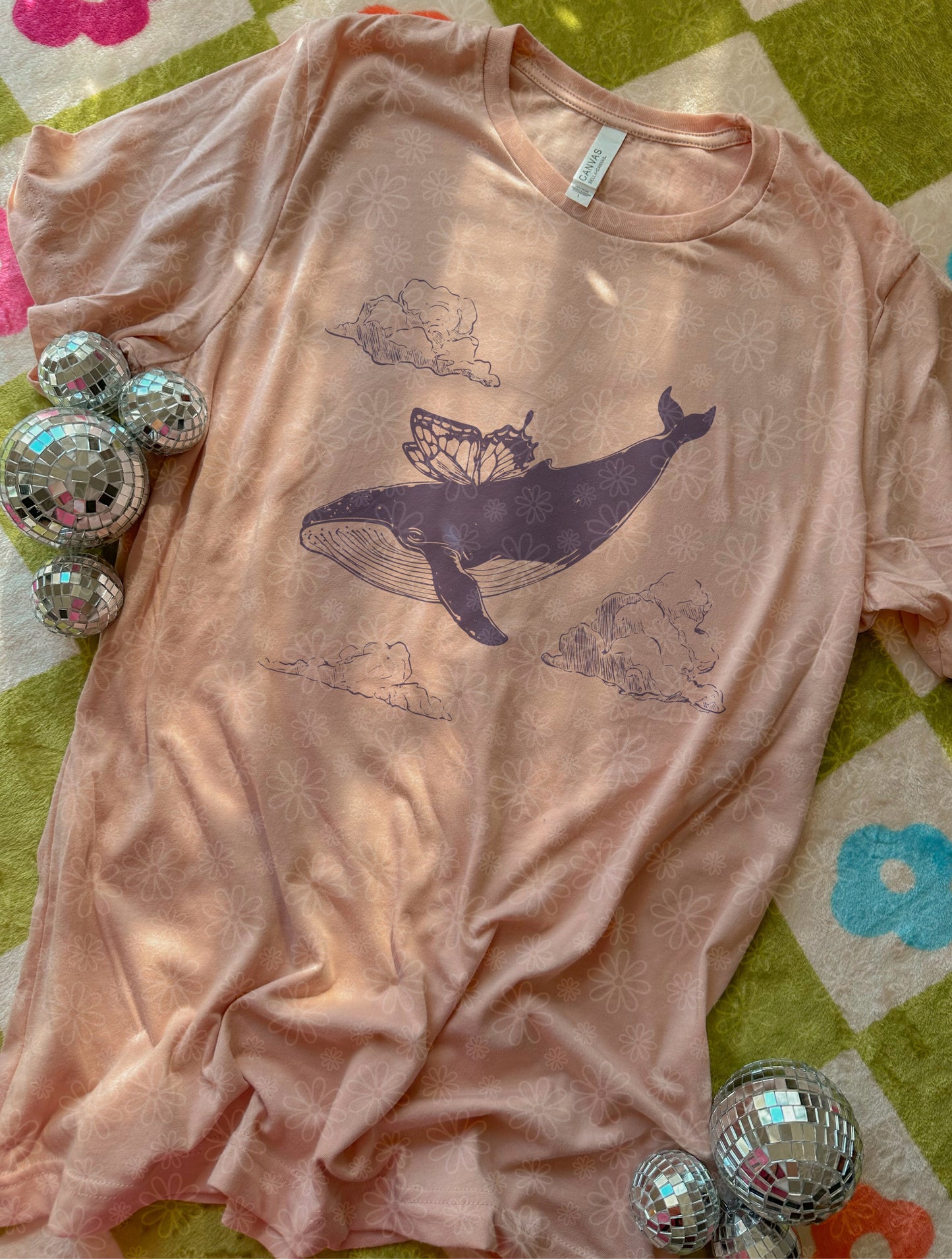 whale butterfly ADULT tee // PRE-ORDER