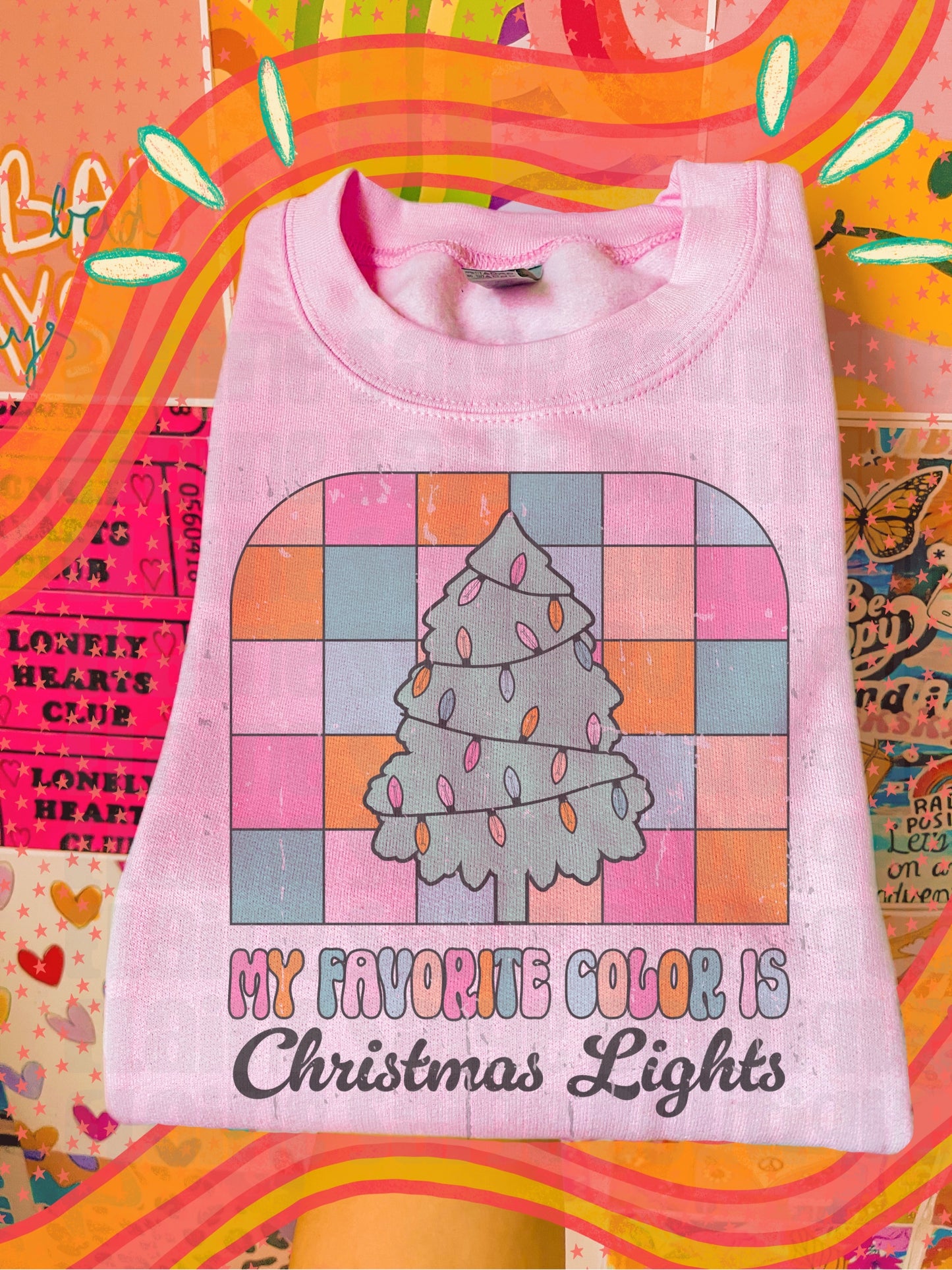 christmas lights crewneck // PRE-ORDER