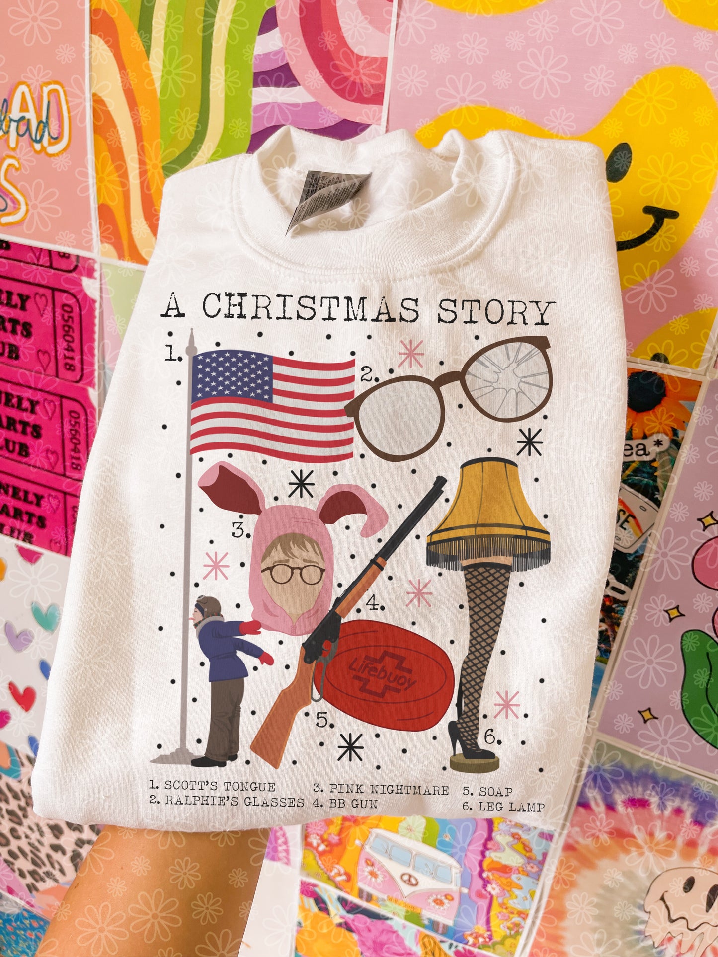 christmas charts (ALL IN ONE LISTING) crewneck // PRE-ORDER