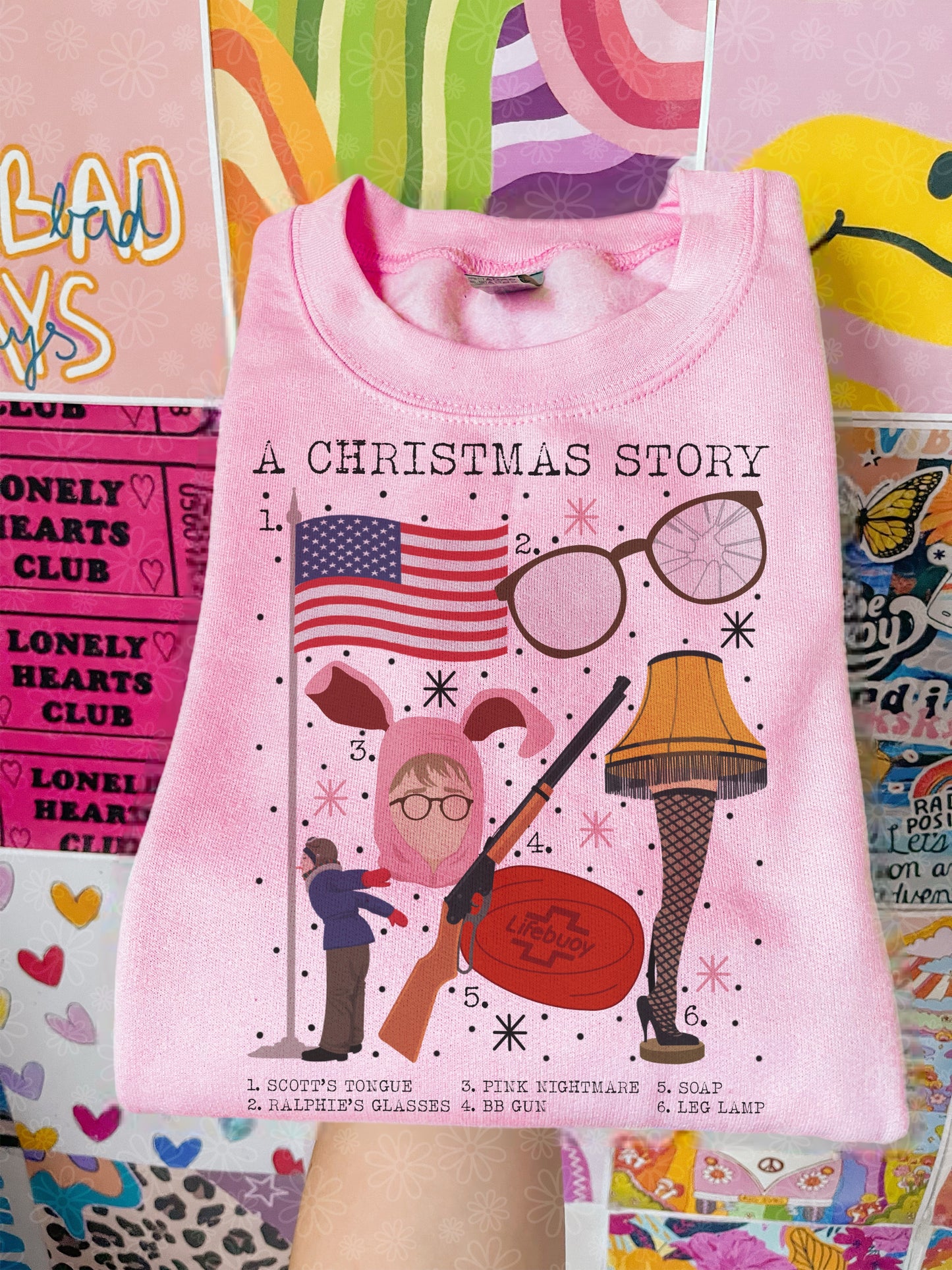 christmas charts (ALL IN ONE LISTING) crewneck // PRE-ORDER