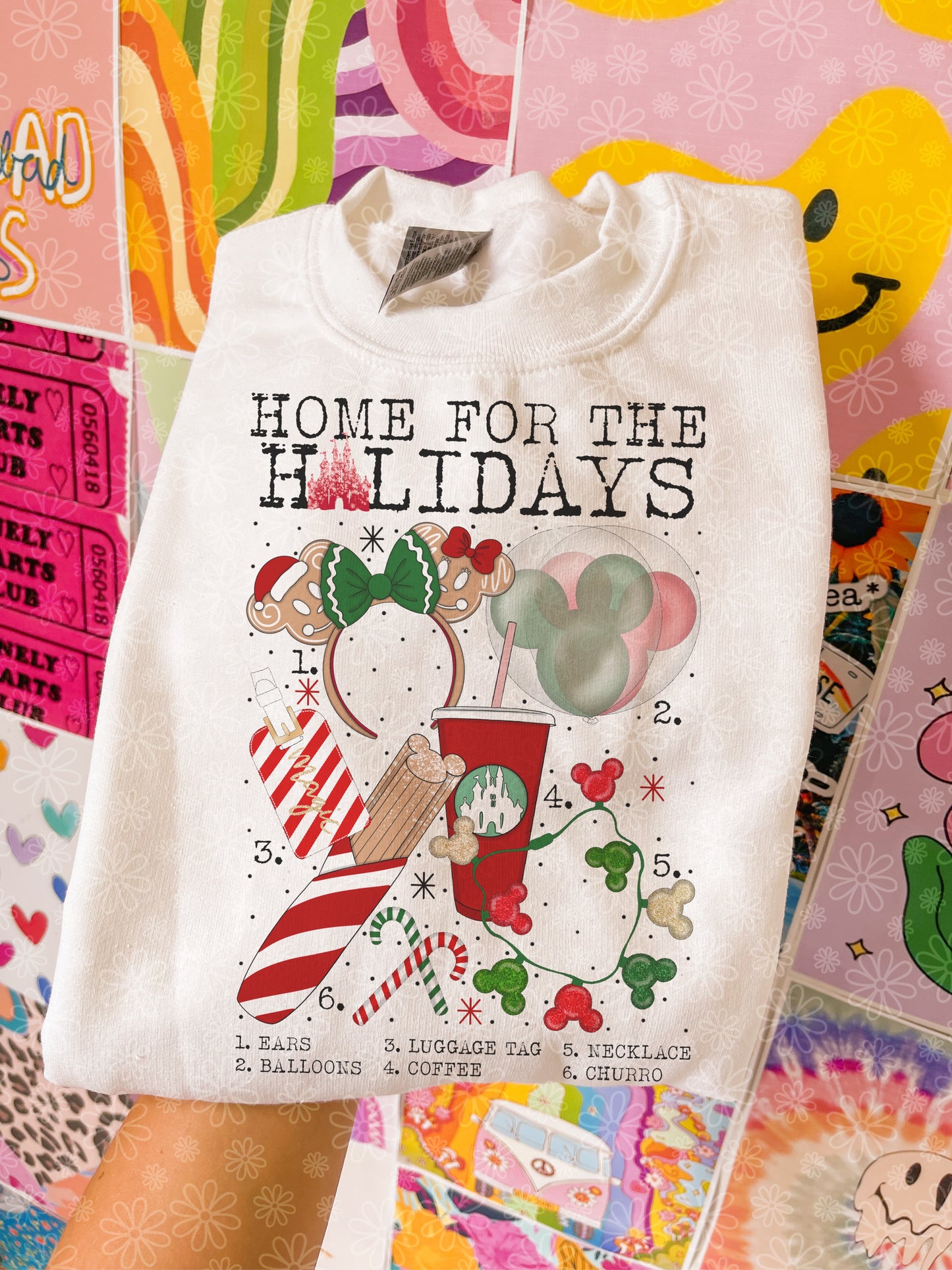 christmas charts (ALL IN ONE LISTING) crewneck // PRE-ORDER