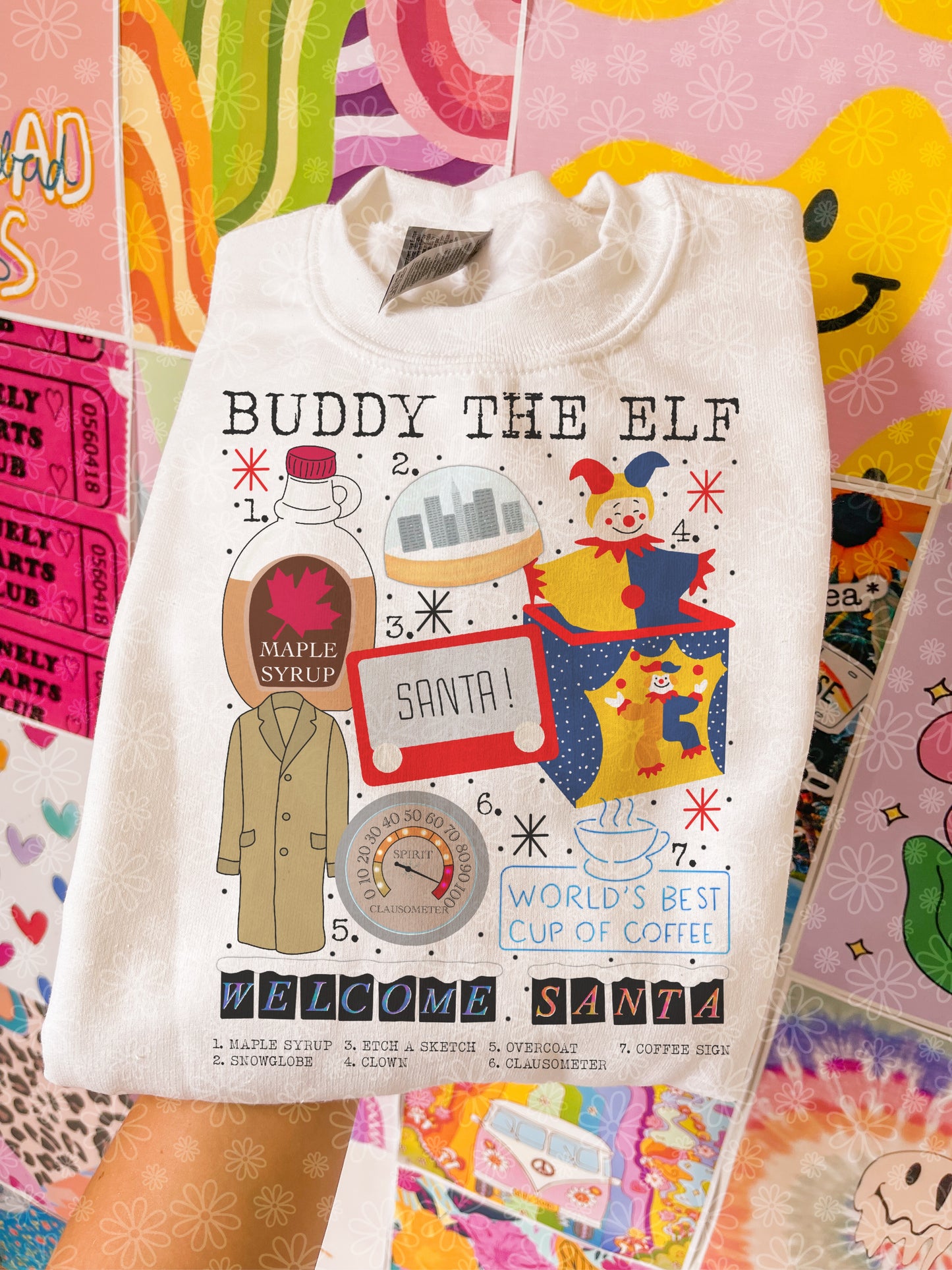 christmas charts (ALL IN ONE LISTING) crewneck // PRE-ORDER