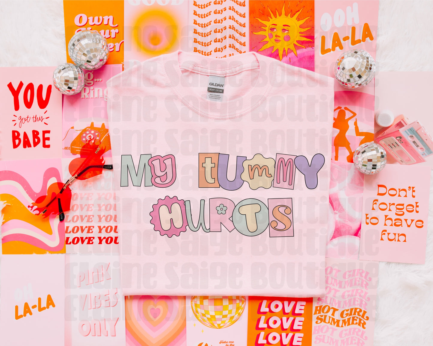 my tummy hurts ADULT tee // PRE-ORDER