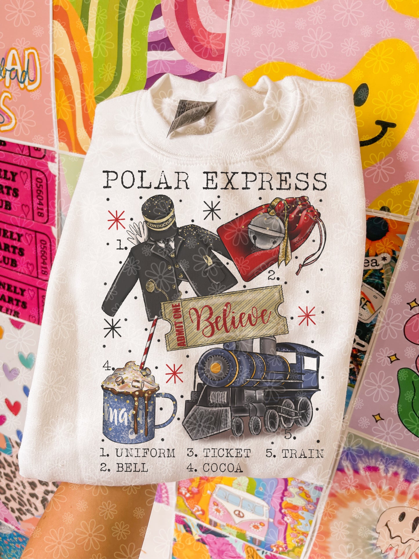 christmas charts (ALL IN ONE LISTING) crewneck // PRE-ORDER