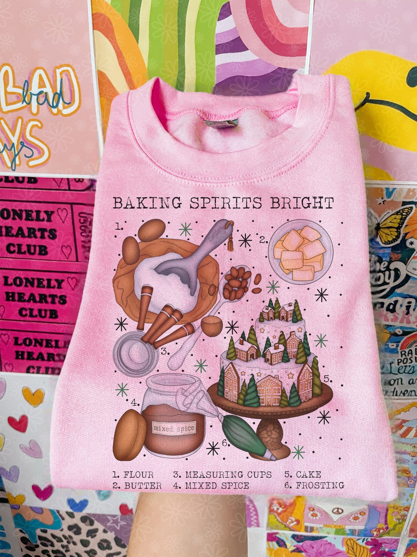 christmas charts (ALL IN ONE LISTING) crewneck // PRE-ORDER