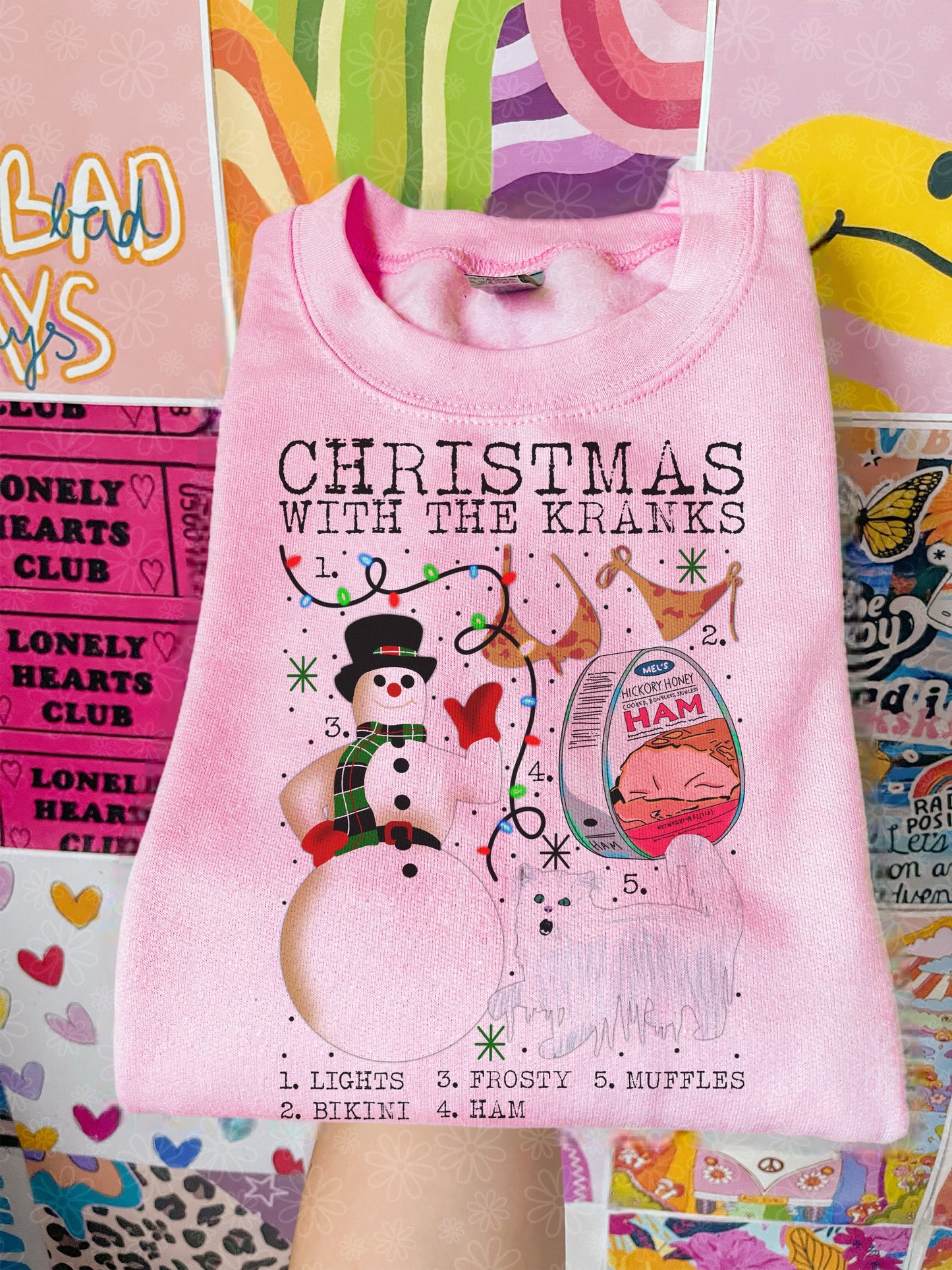 christmas charts (ALL IN ONE LISTING) crewneck // PRE-ORDER