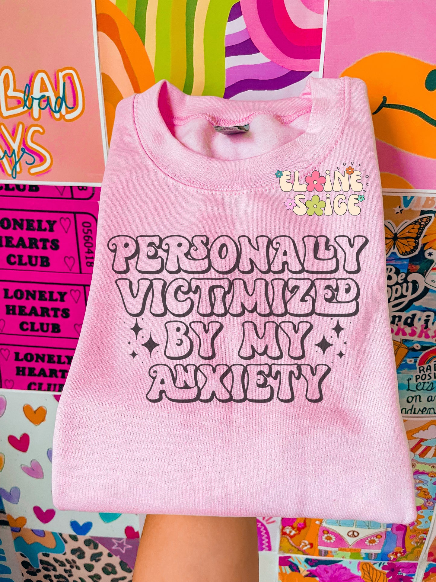 victimized by my anxiety crewneck // PRE-ORDER