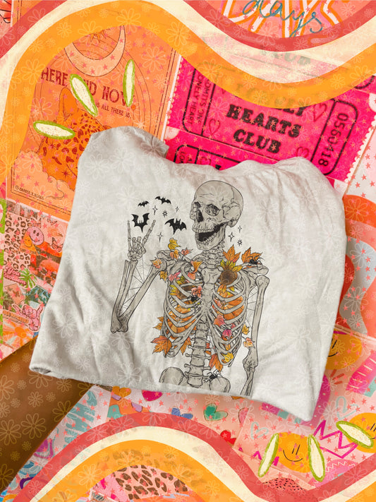 autumn skeleton KIDS tee // PRE-ORDER