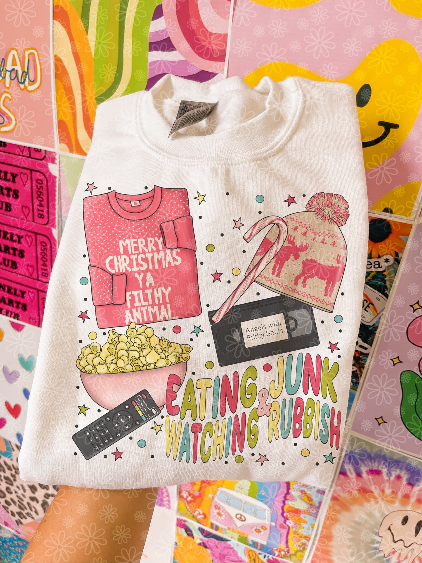 eating junk & watching rubbish crewneck // PRE-ORDER