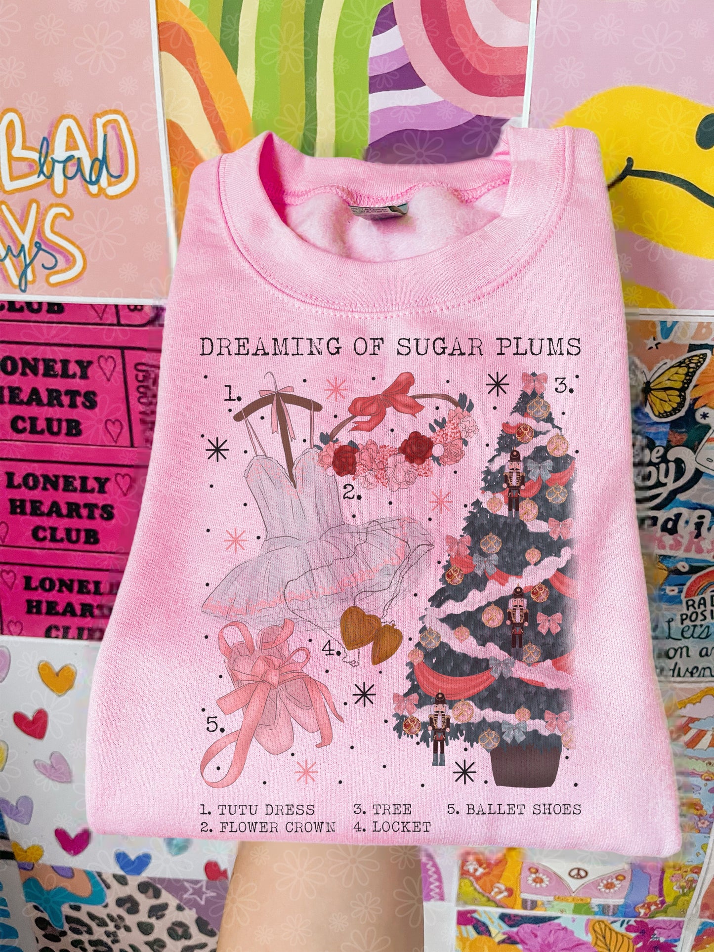 christmas charts (ALL IN ONE LISTING) crewneck // PRE-ORDER