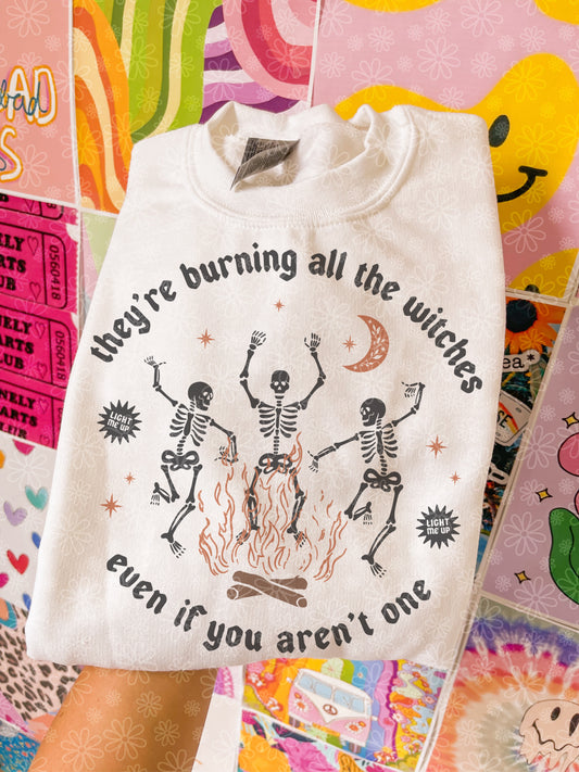 burning all the witches crewneck // PRE-ORDER