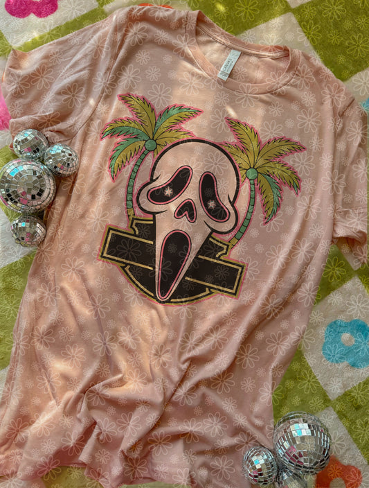 palm tree ghostface ADULT tee // PRE-ORDER