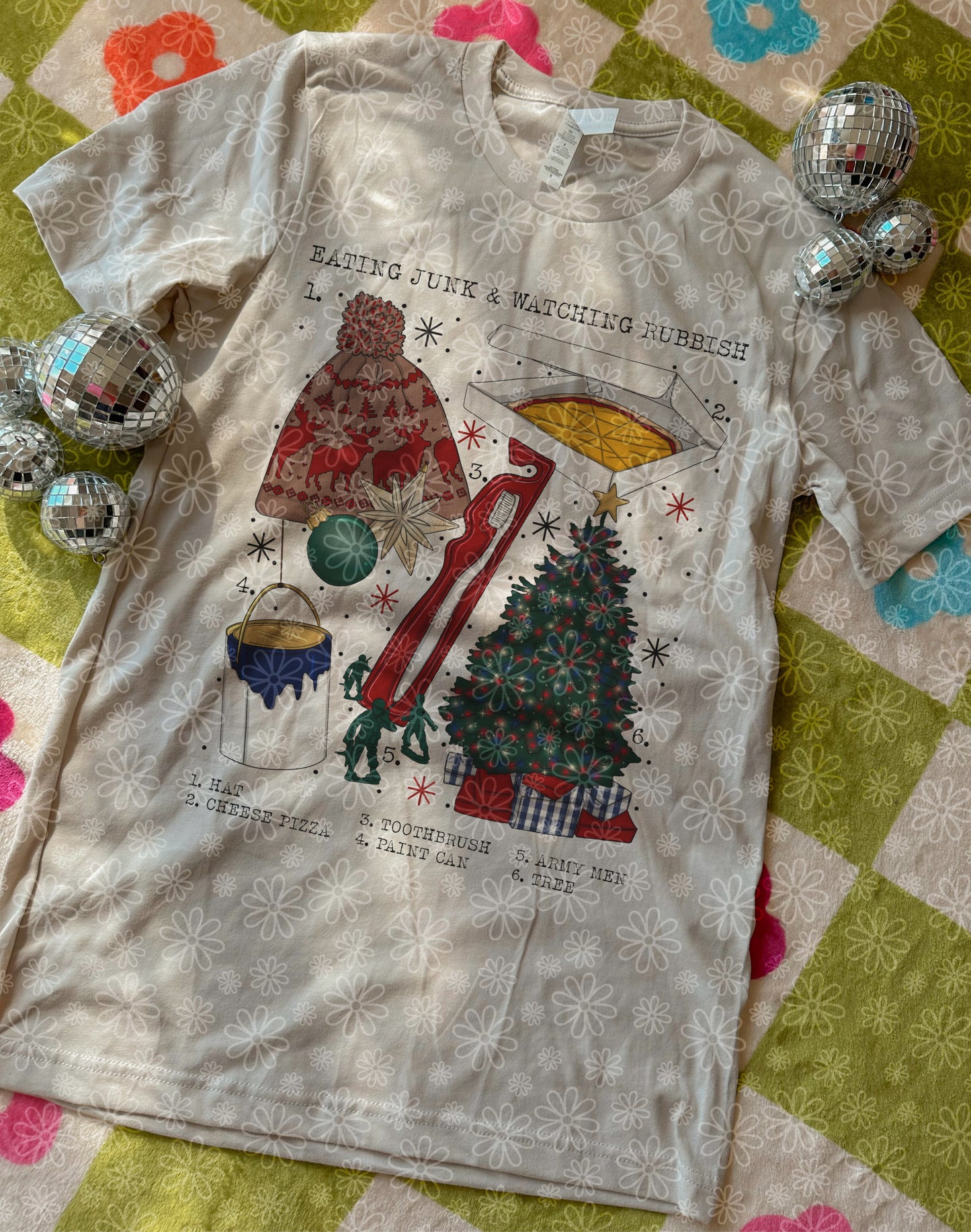 christmas charts (ALL IN ONE LISTING) ADULT tee // PRE-ORDER