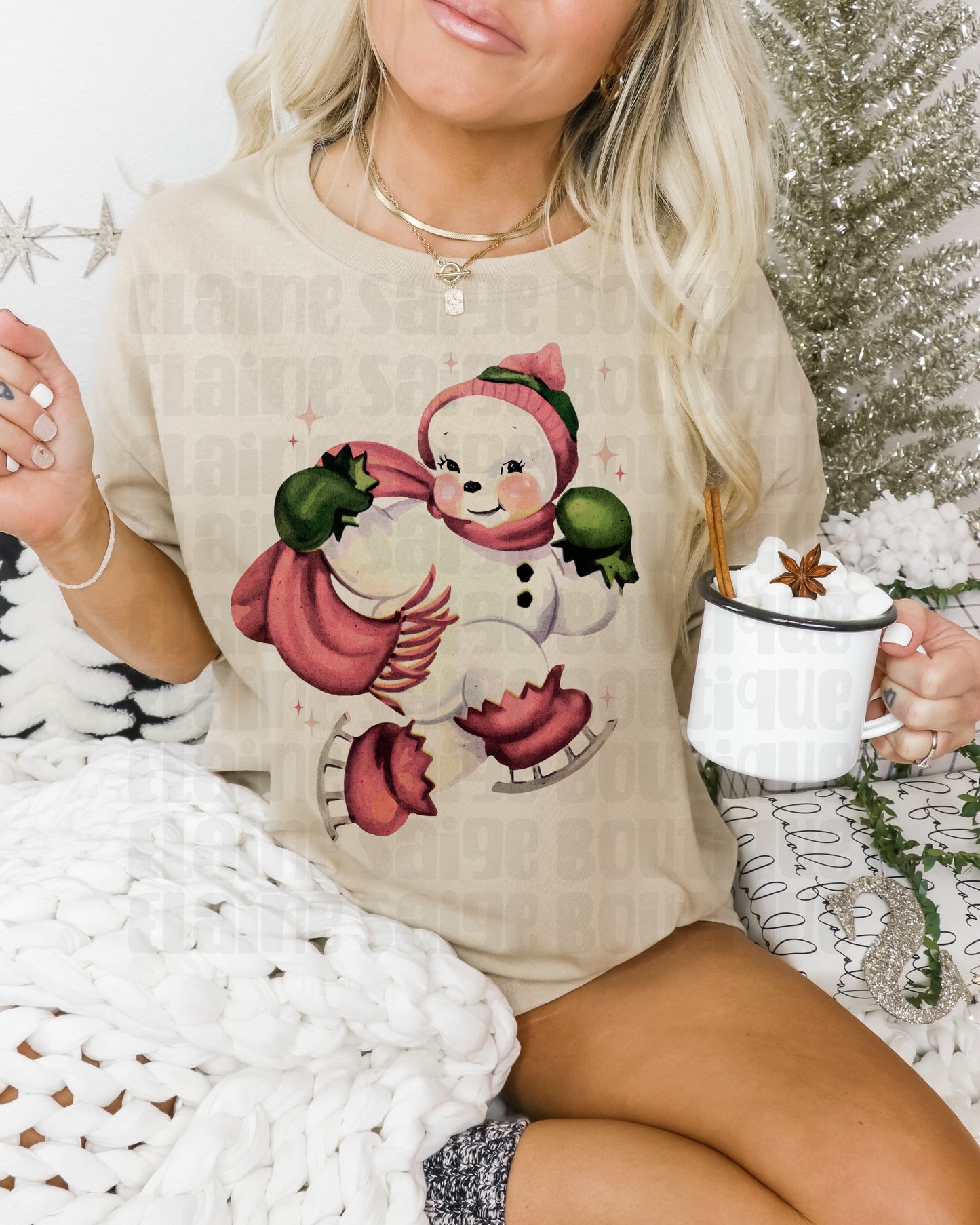 vintage snowman ADULT tee // PRE-ORDER