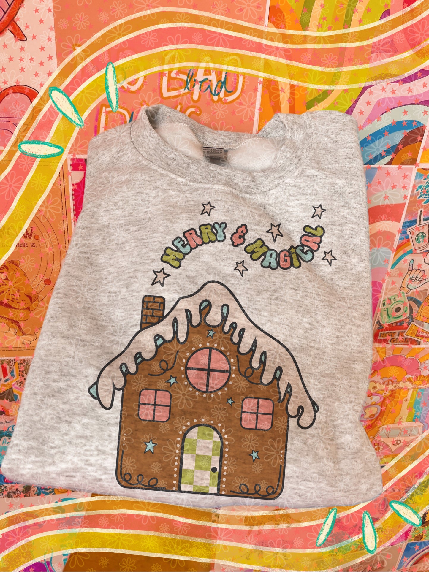 merry & magical gingerbread house crewneck // PRE-ORDER