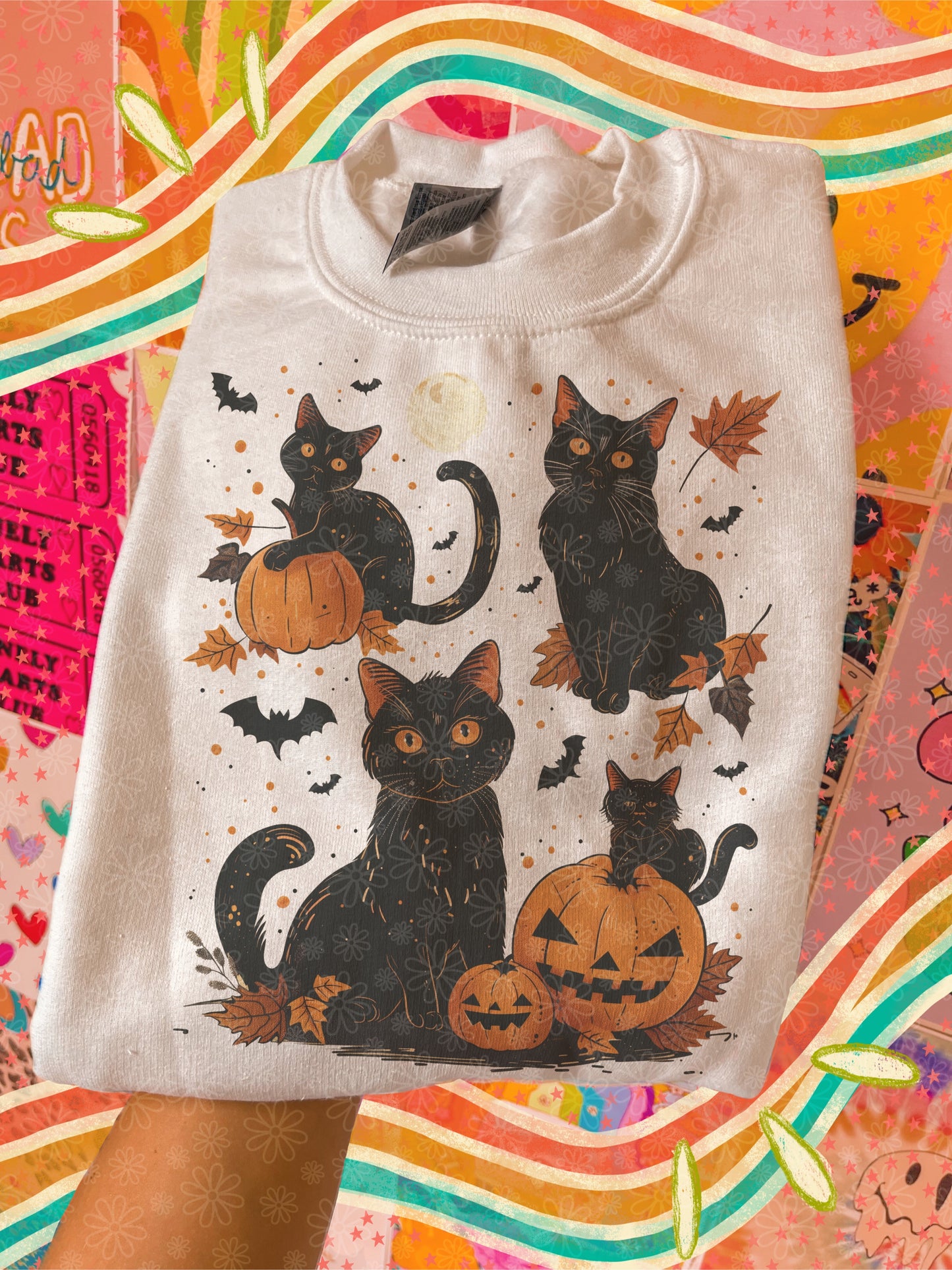 spooky kitties crewneck // PRE-ORDER