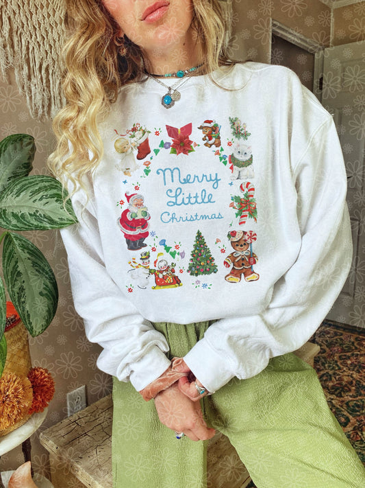 merry little christmas crewneck // PRE-ORDER